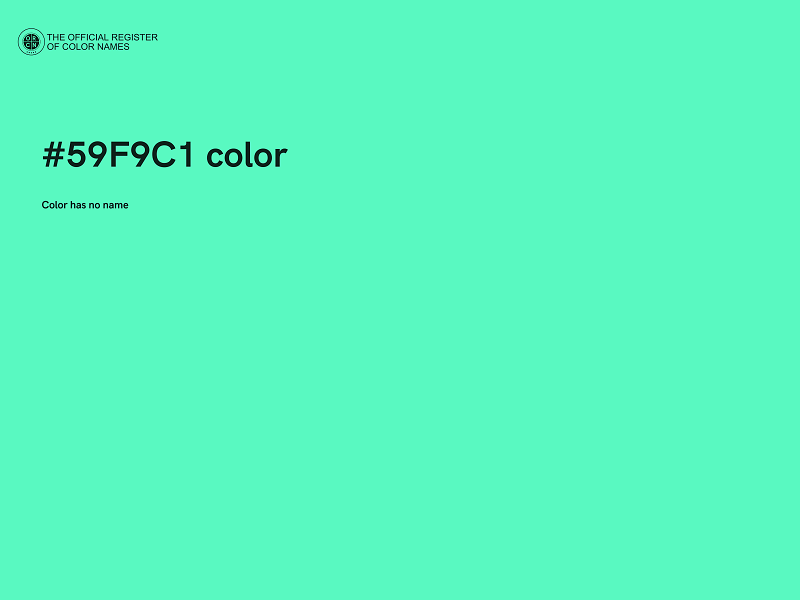 #59F9C1 color image