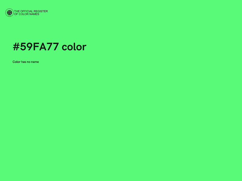 #59FA77 color image