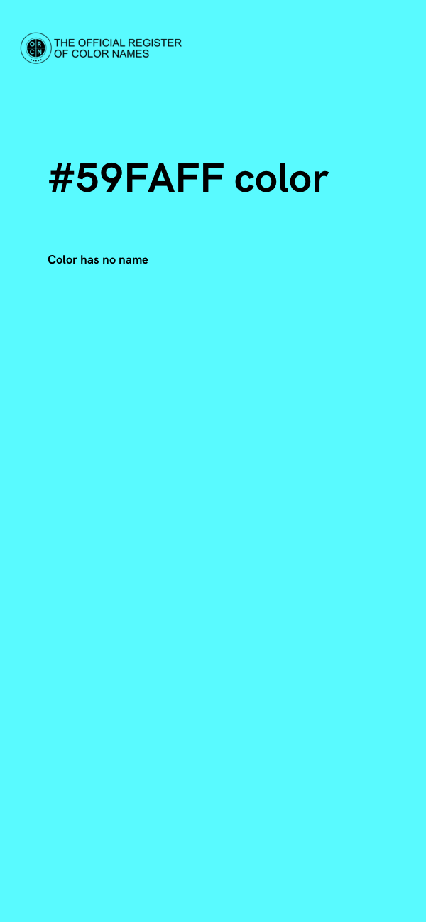 #59FAFF color image