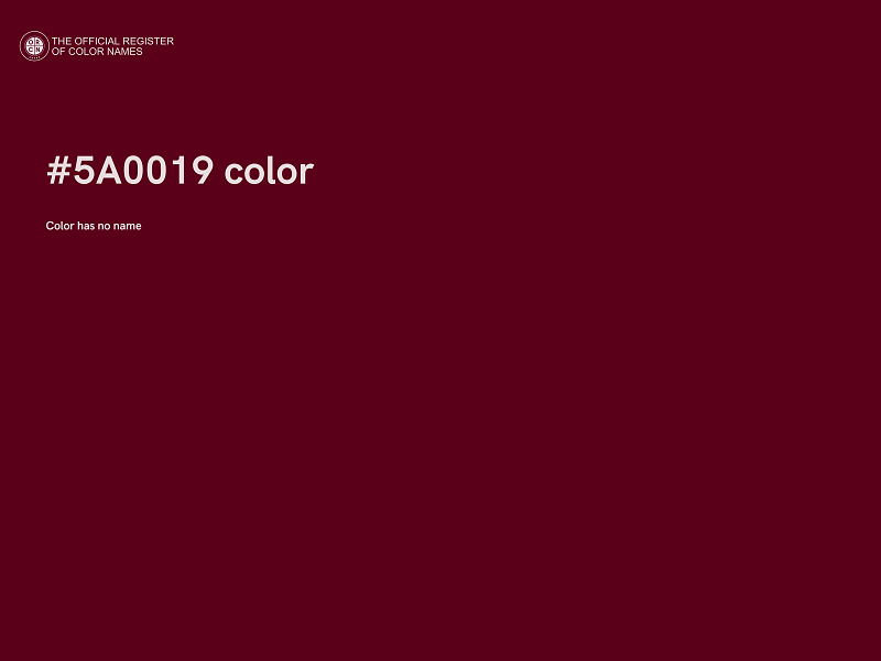 #5A0019 color image