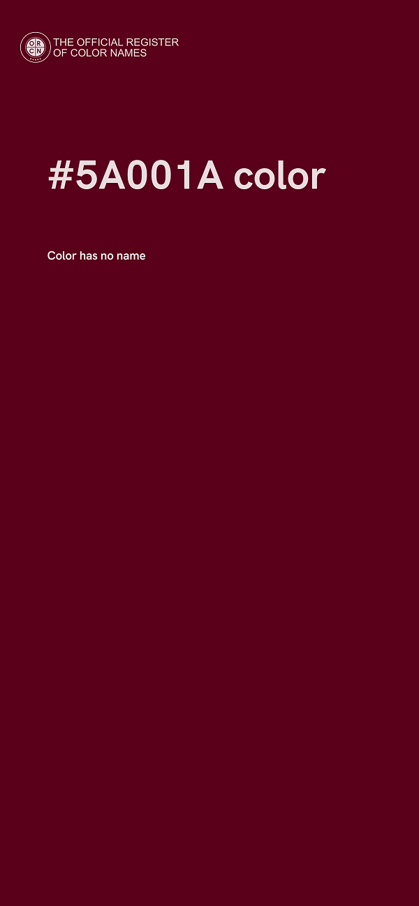 #5A001A color image