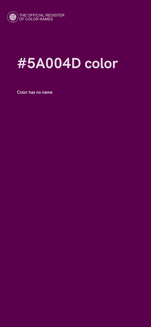 #5A004D color image
