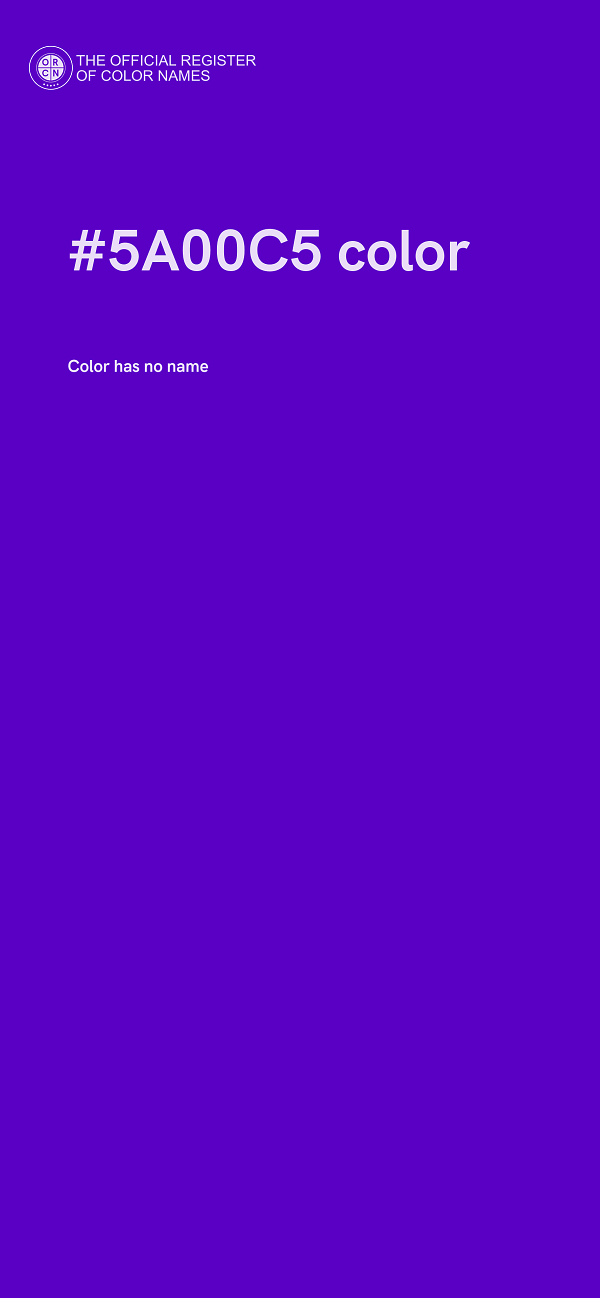 #5A00C5 color image