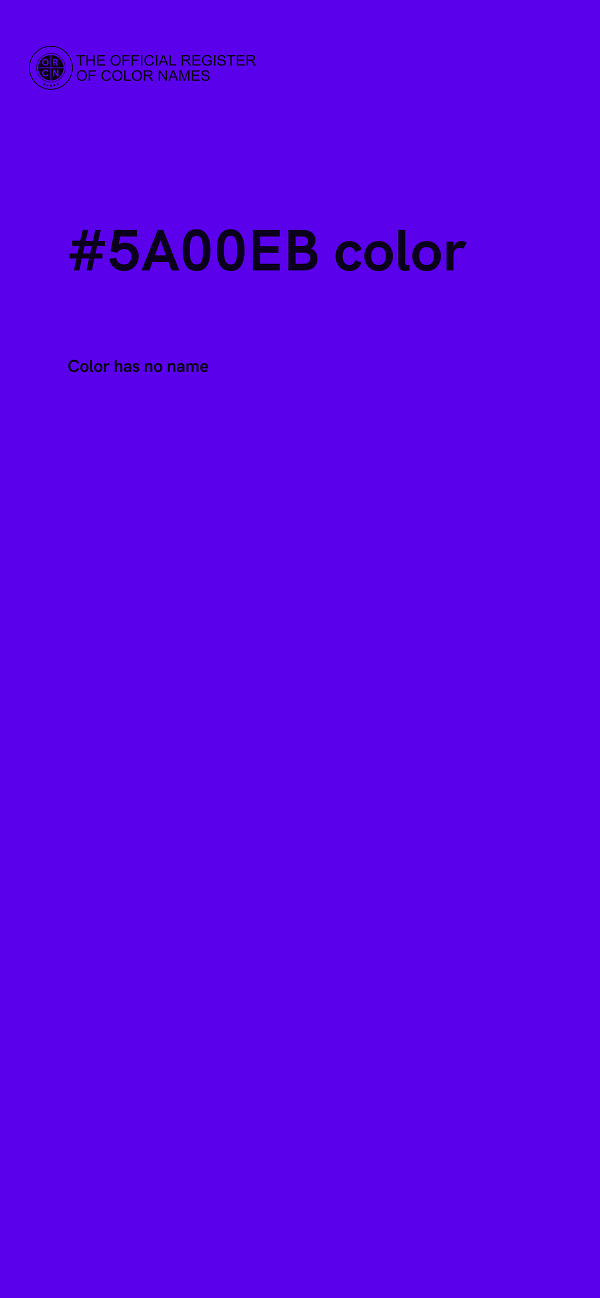 #5A00EB color image