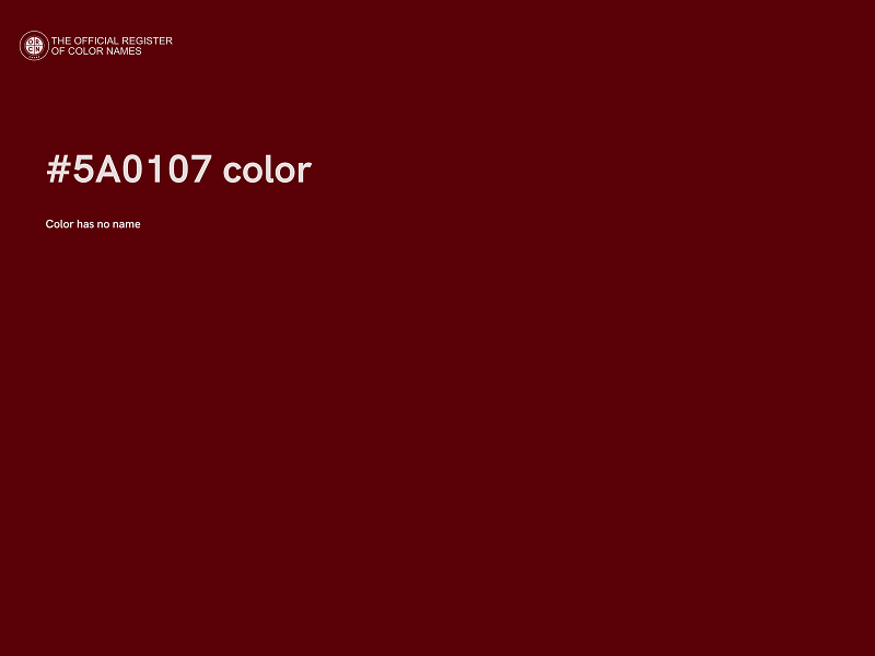 #5A0107 color image