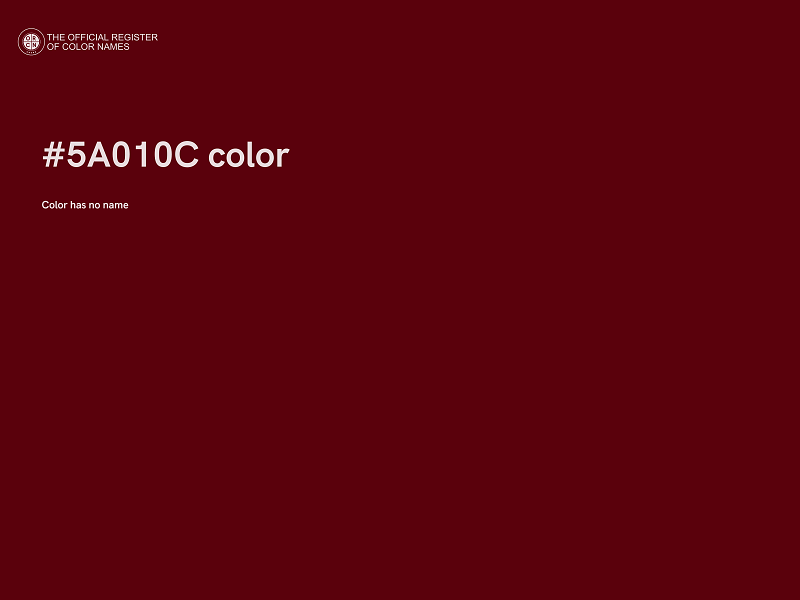 #5A010C color image