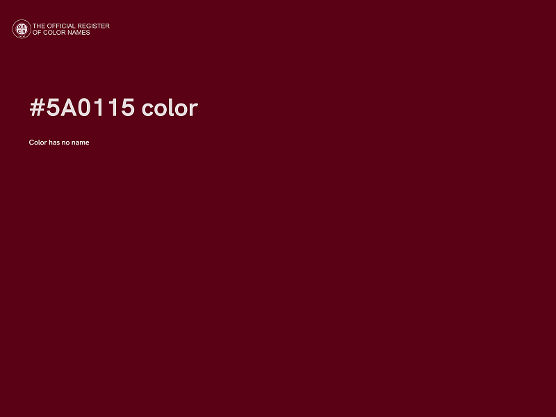 #5A0115 color image