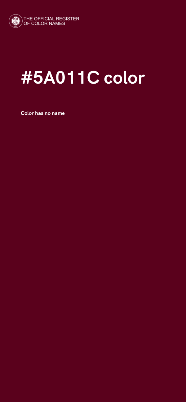 #5A011C color image
