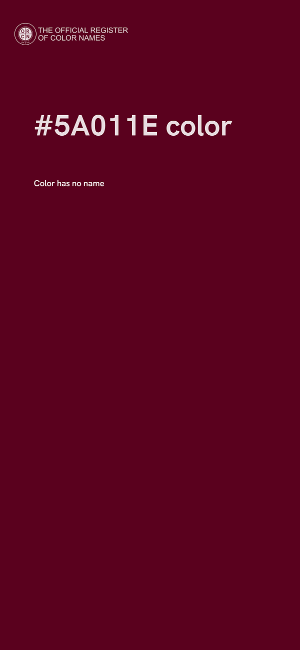 #5A011E color image