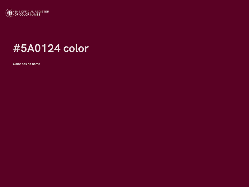 #5A0124 color image