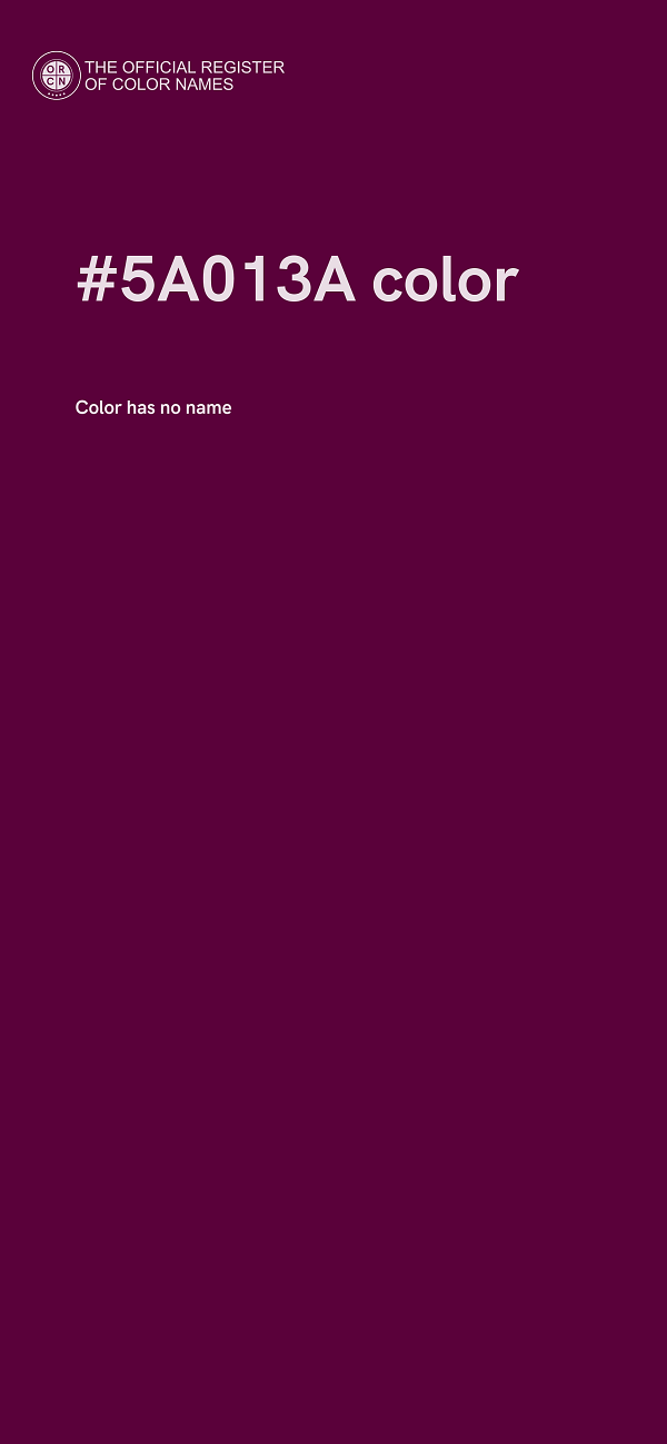 #5A013A color image