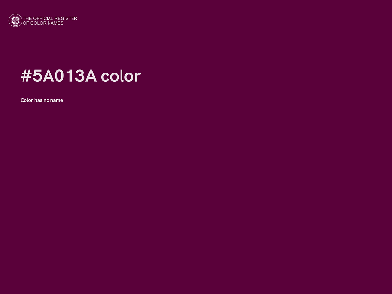 #5A013A color image