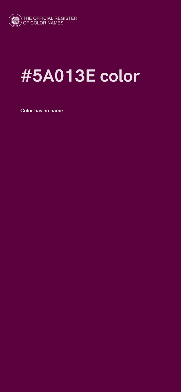 #5A013E color image