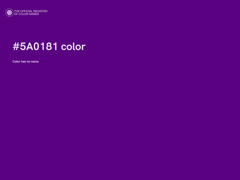 #5A0181 color image