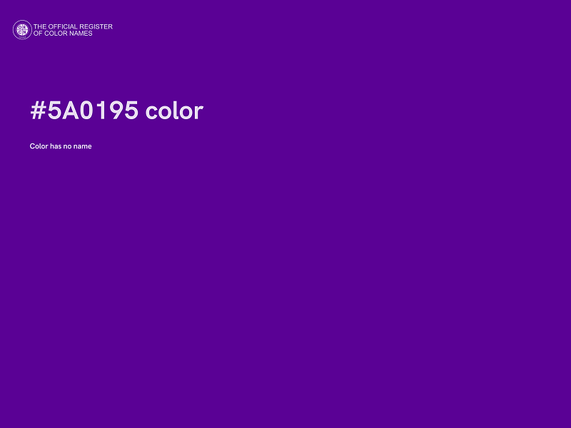 #5A0195 color image