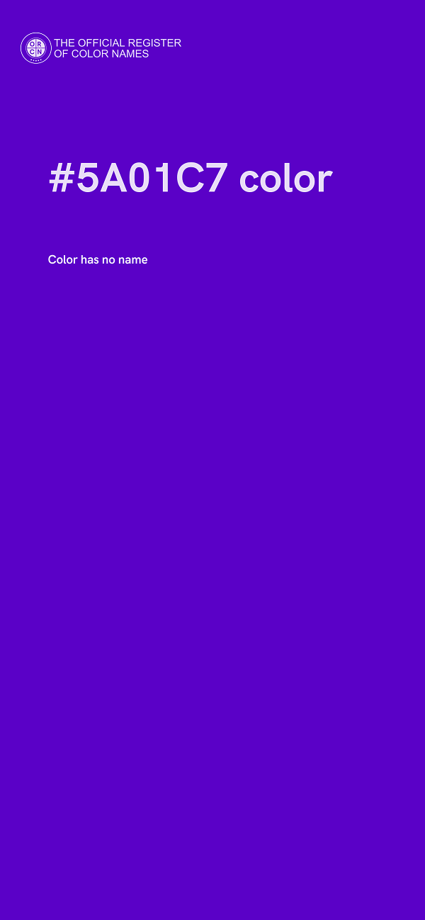 #5A01C7 color image