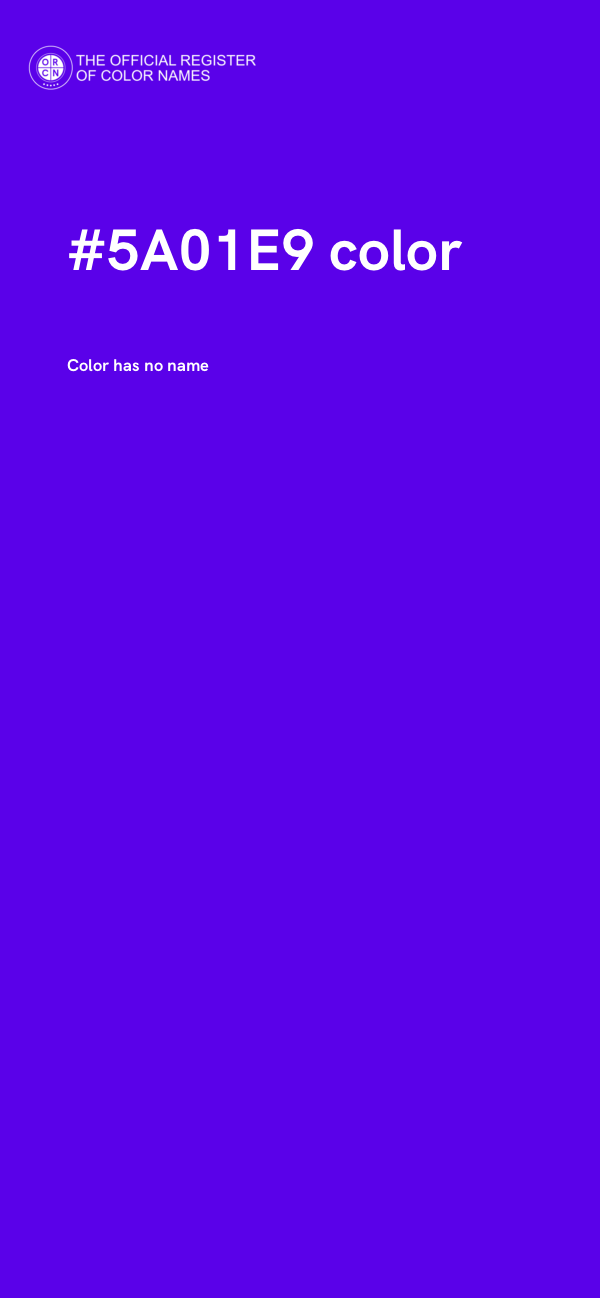 #5A01E9 color image