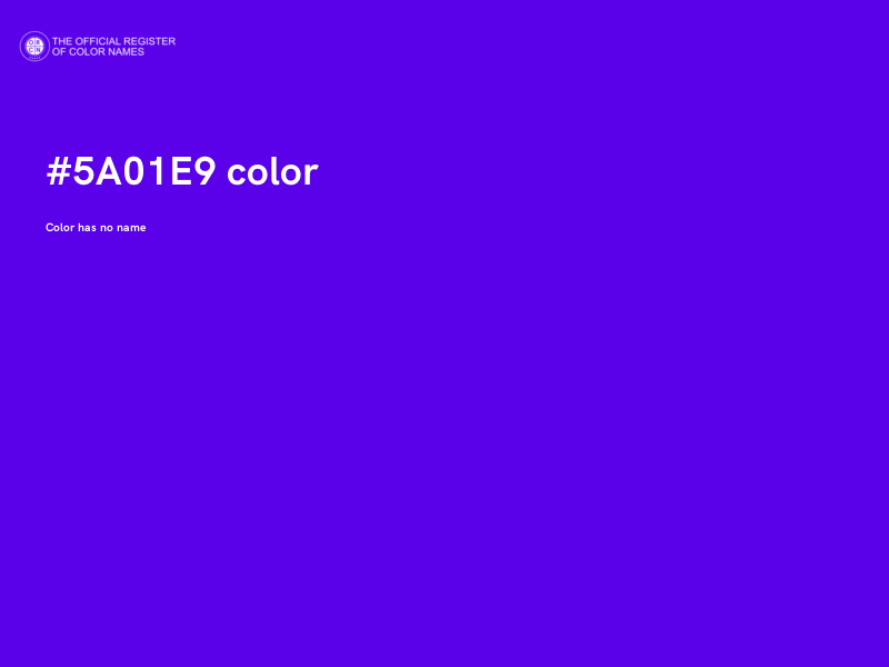 #5A01E9 color image