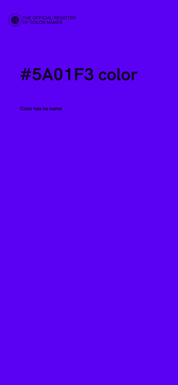 #5A01F3 color image