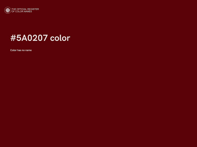 #5A0207 color image