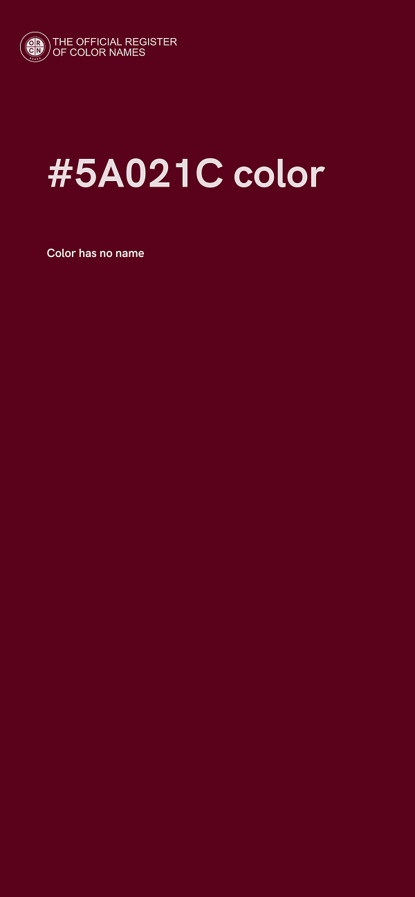 #5A021C color image