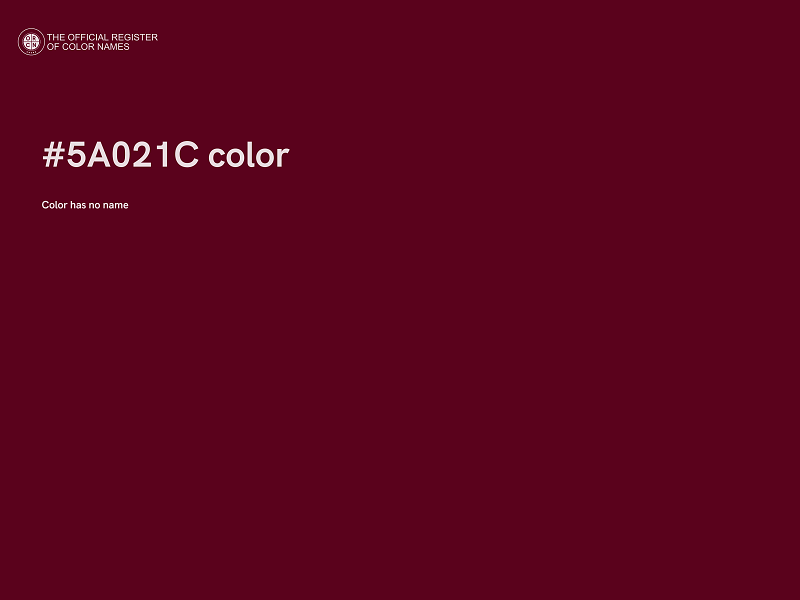 #5A021C color image