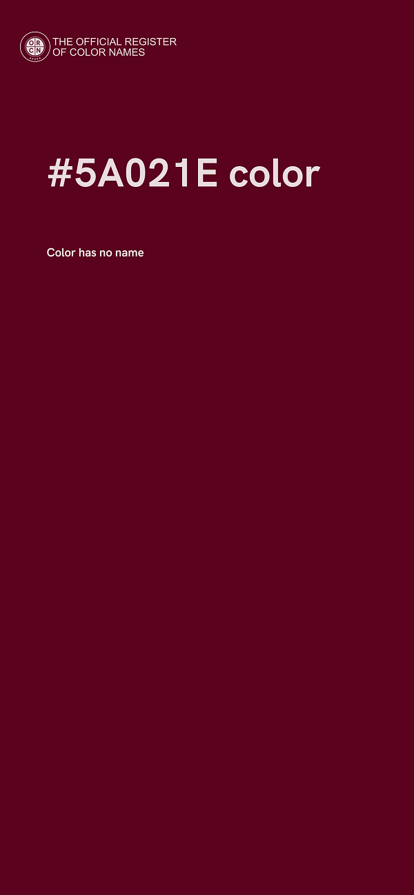 #5A021E color image