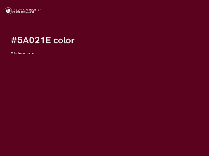 #5A021E color image