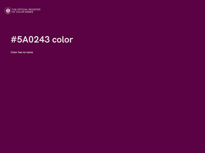 #5A0243 color image