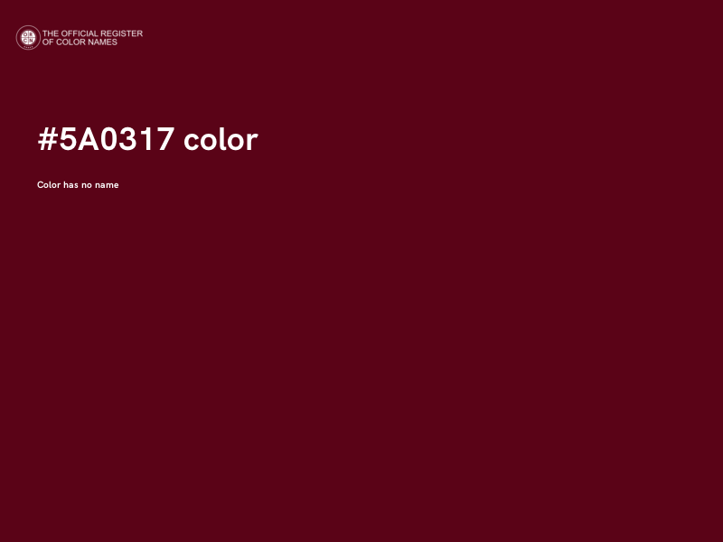 #5A0317 color image