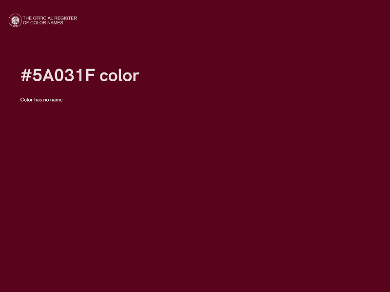 #5A031F color image