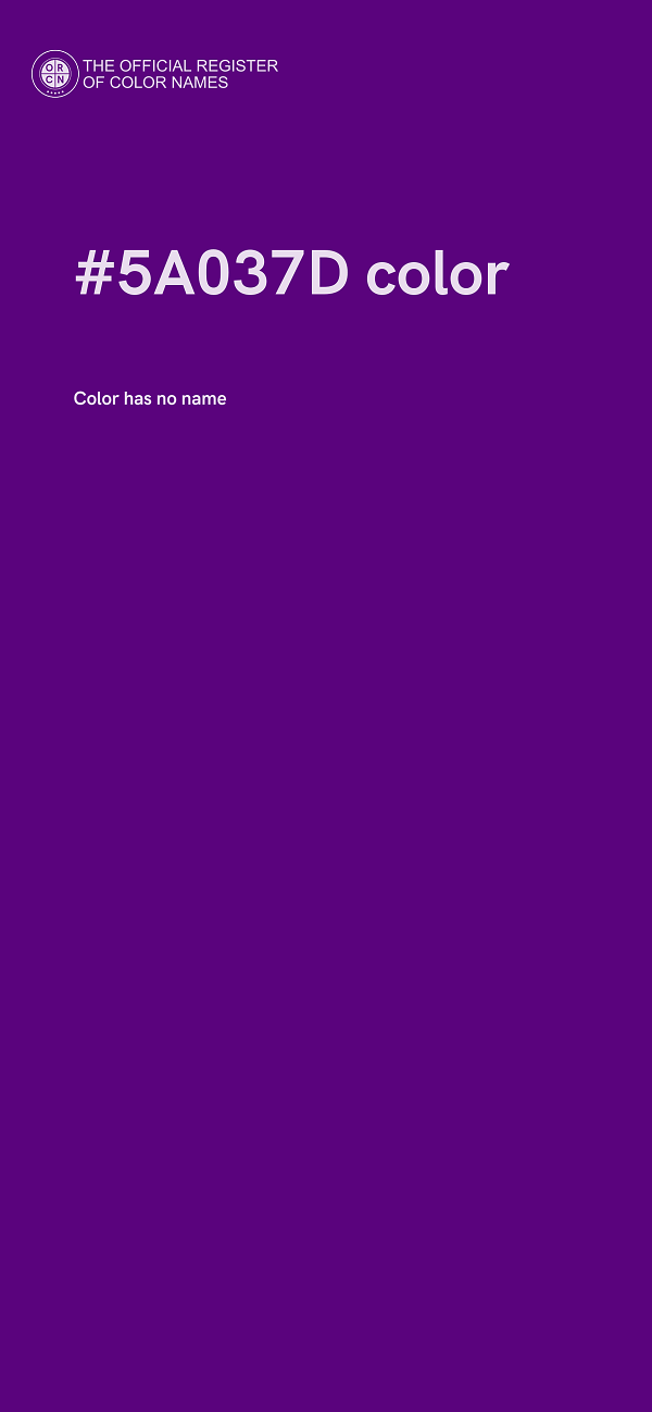 #5A037D color image