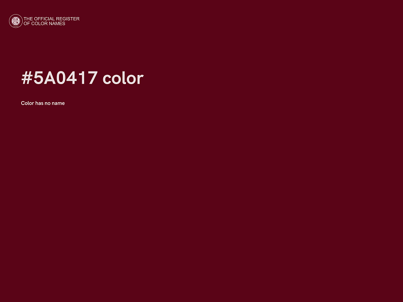 #5A0417 color image