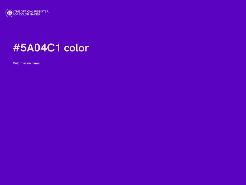 #5A04C1 color image