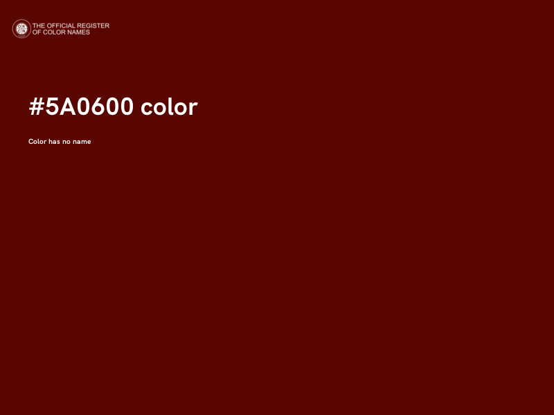 #5A0600 color image