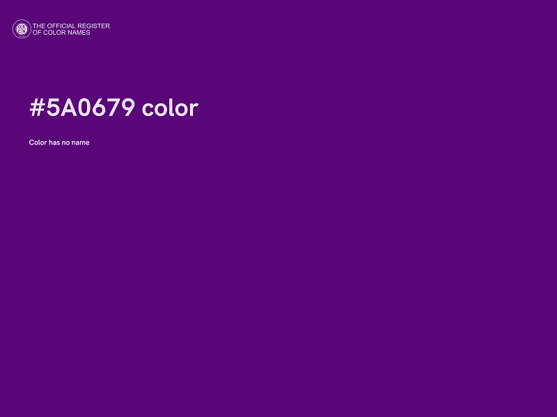 #5A0679 color image
