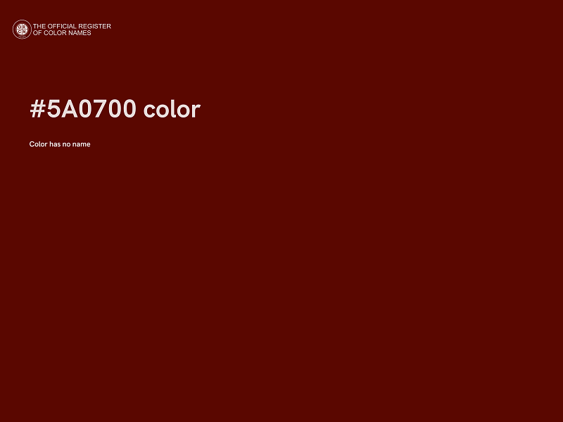 #5A0700 color image