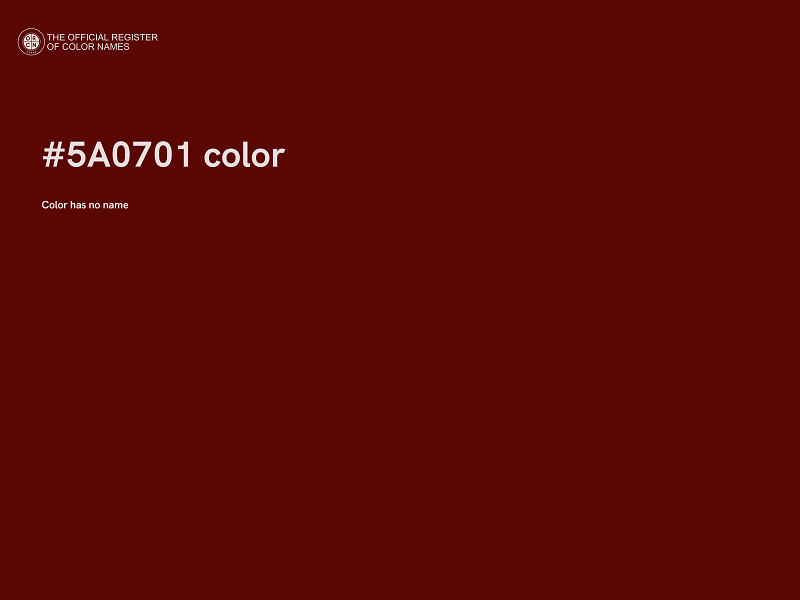 #5A0701 color image