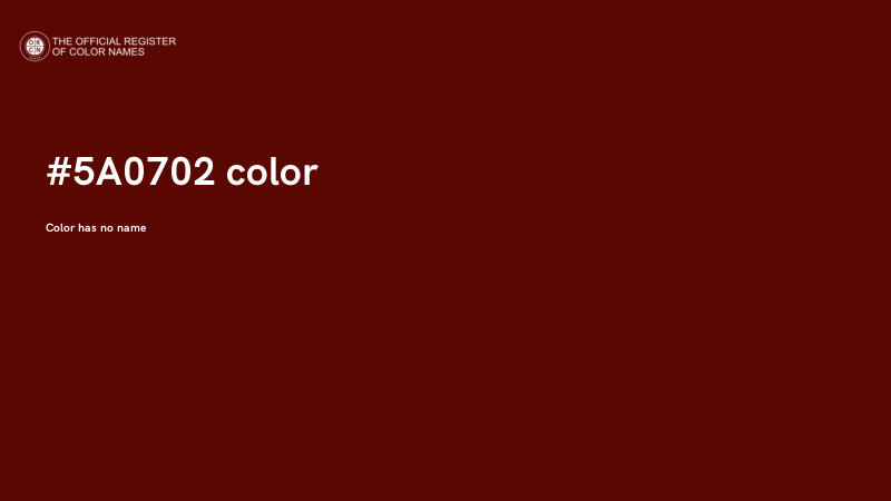 #5A0702 color image