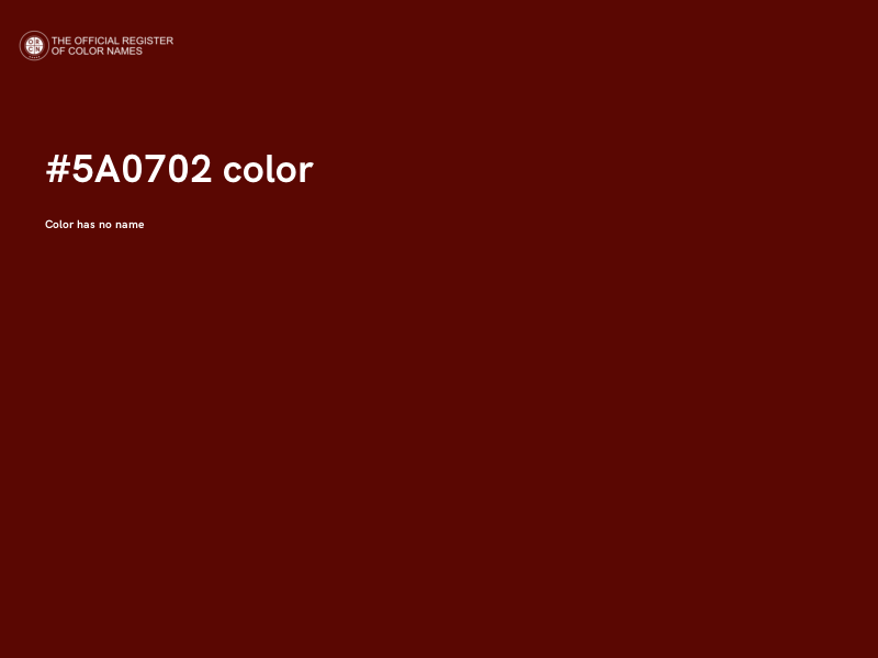 #5A0702 color image