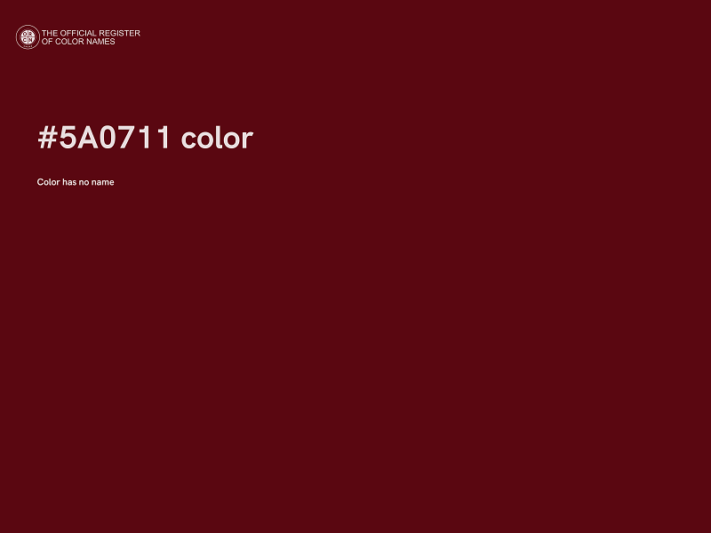 #5A0711 color image