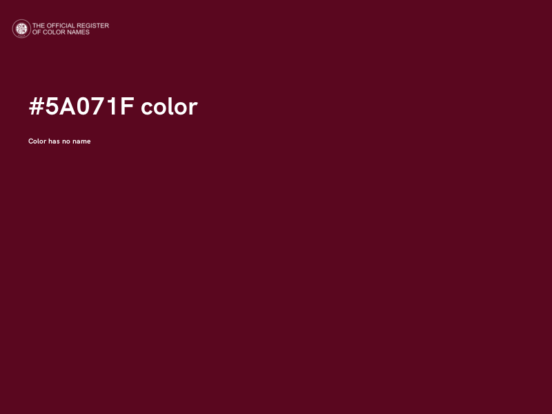 #5A071F color image