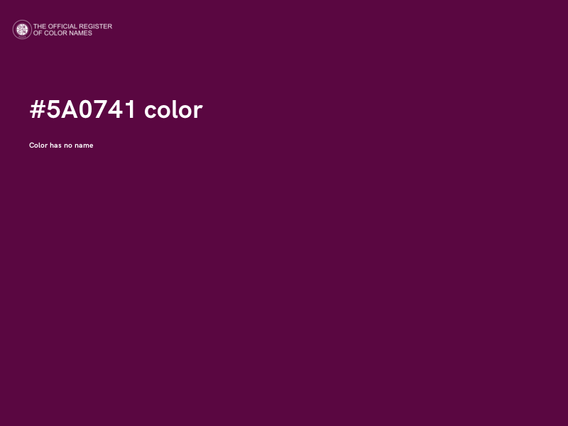 #5A0741 color image
