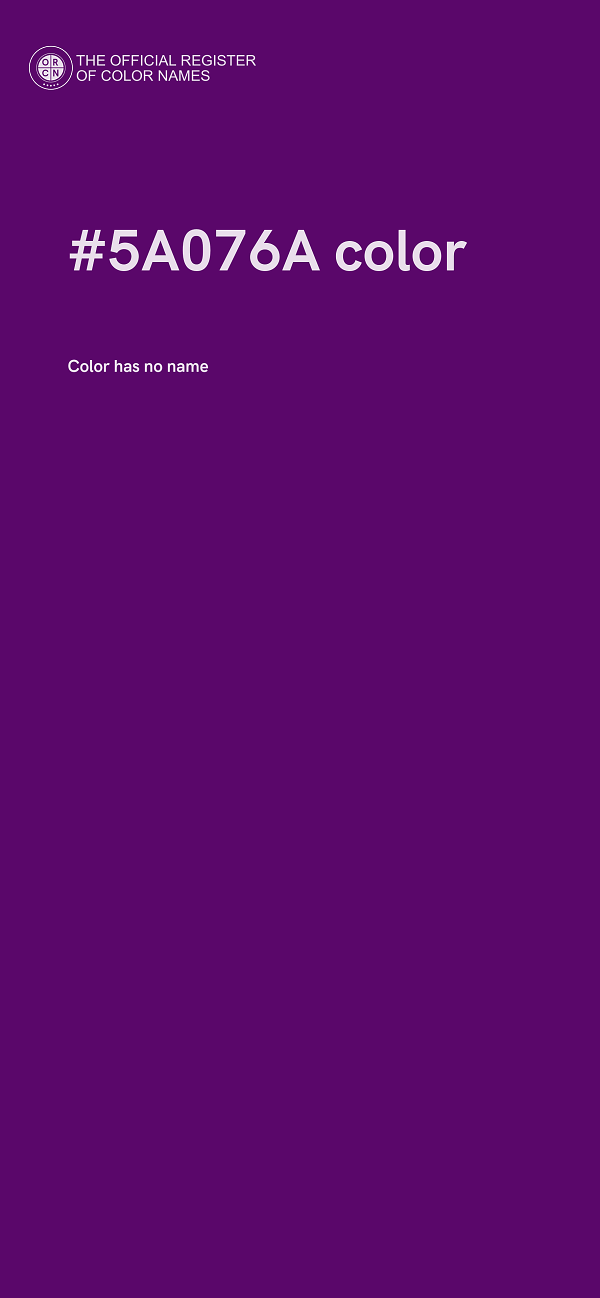 #5A076A color image