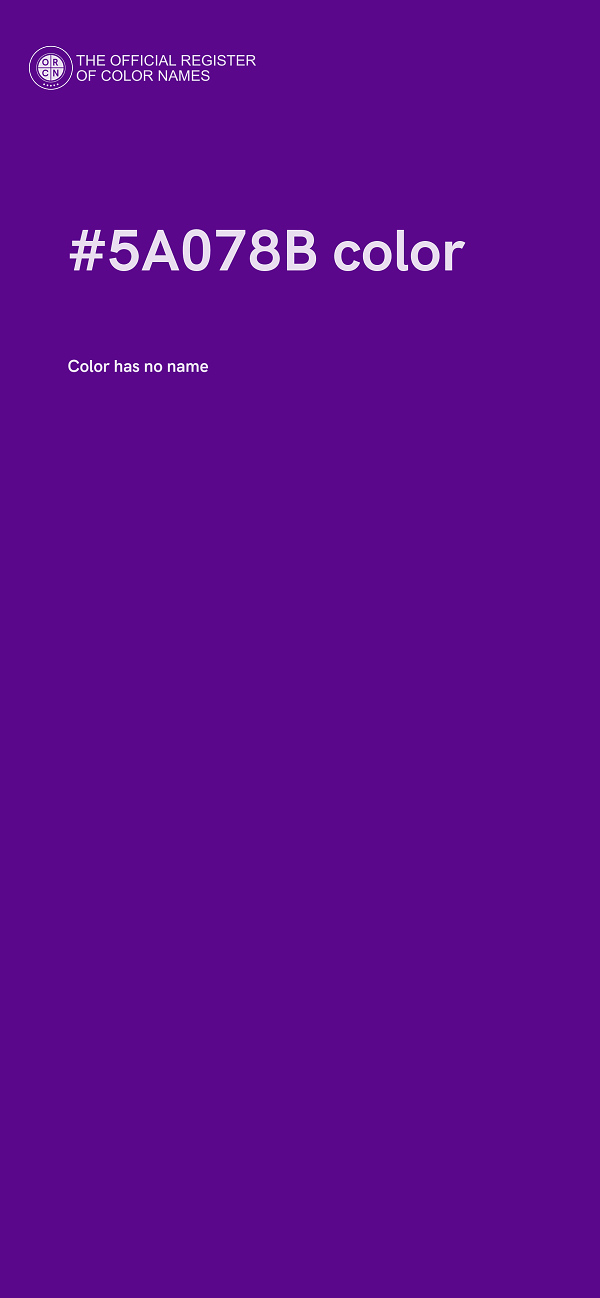 #5A078B color image