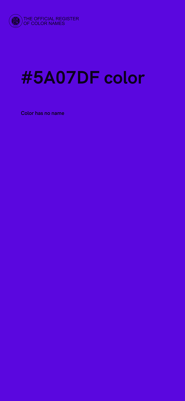 #5A07DF color image
