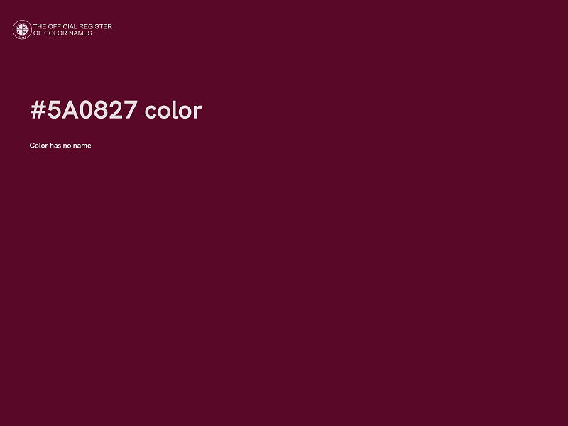 #5A0827 color image