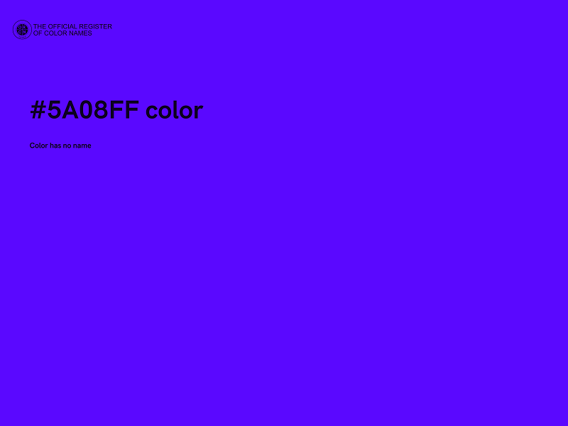 #5A08FF color image