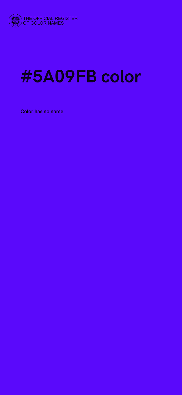 #5A09FB color image
