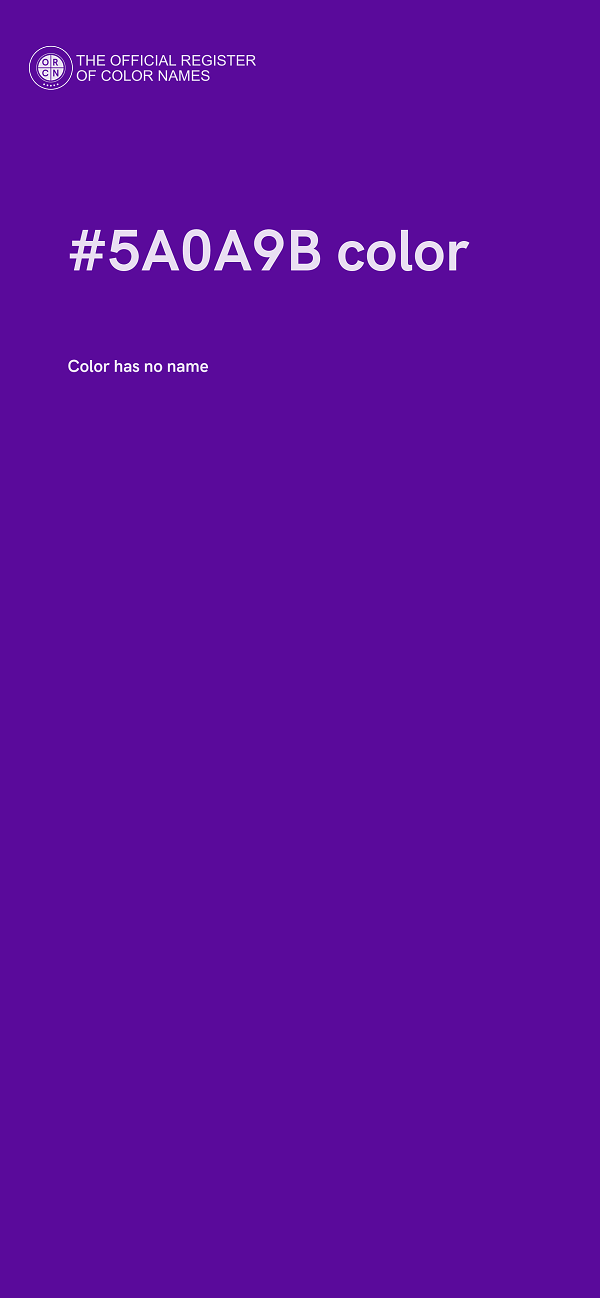 #5A0A9B color image